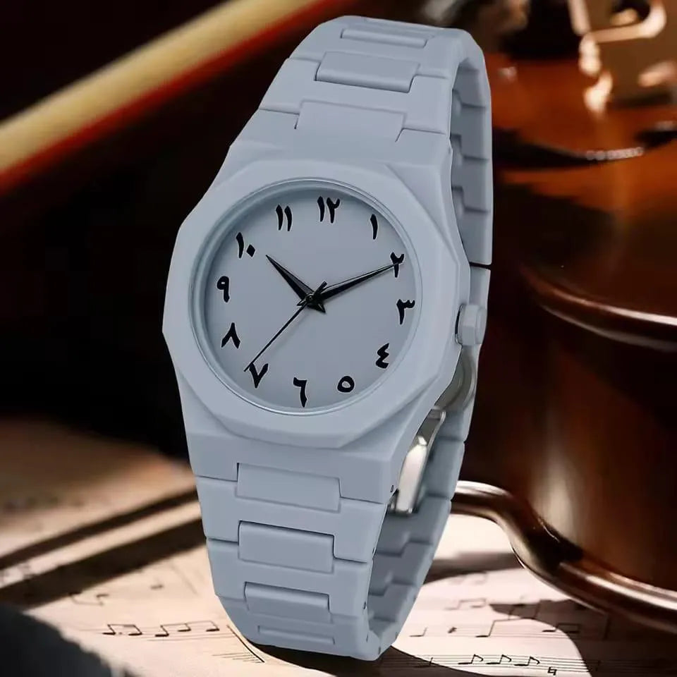 White Arabic Aura Watch for Women